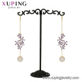 E-717 xuping venta de moda flor y bola diseño 14k color oro zircon damas pendientes pendientes